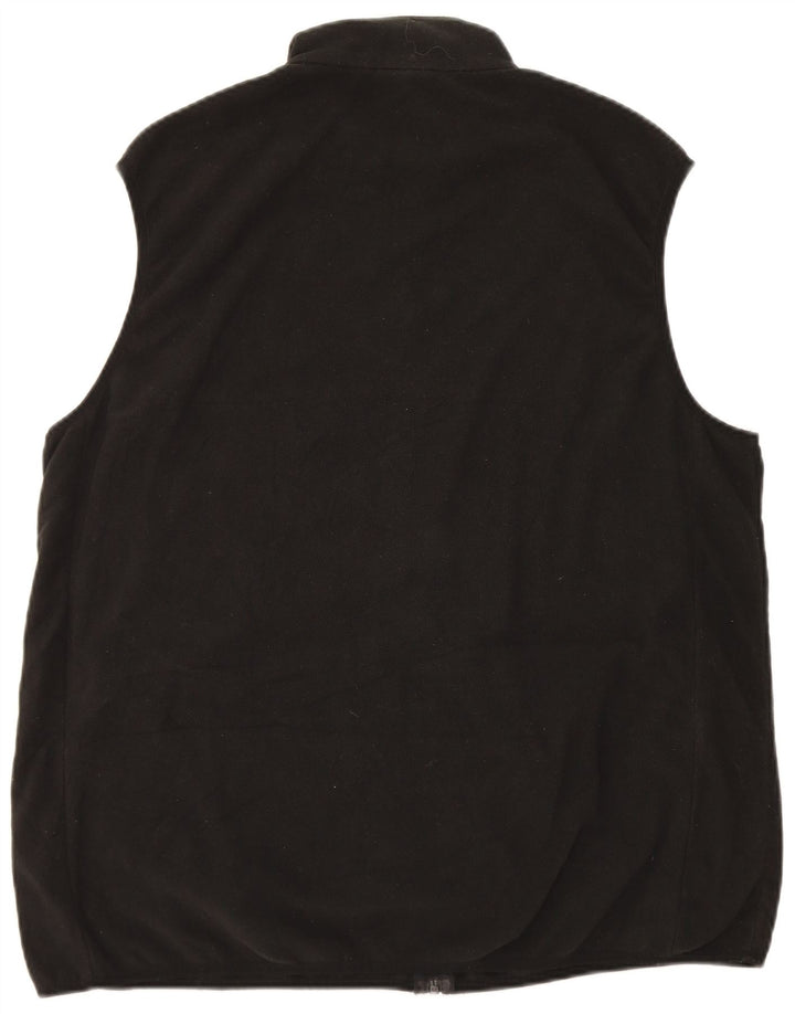 Marks & Spencer Mens Fleece Gilet UK 44 2XL Μαύρος Πολυεστέρας