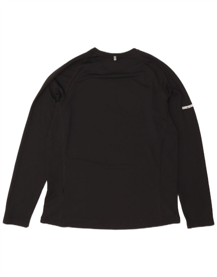 Ανδρικό τοπ Nike Dri Fit Μακρυμάνικο μεγάλο μαύρο πολυεστέρα