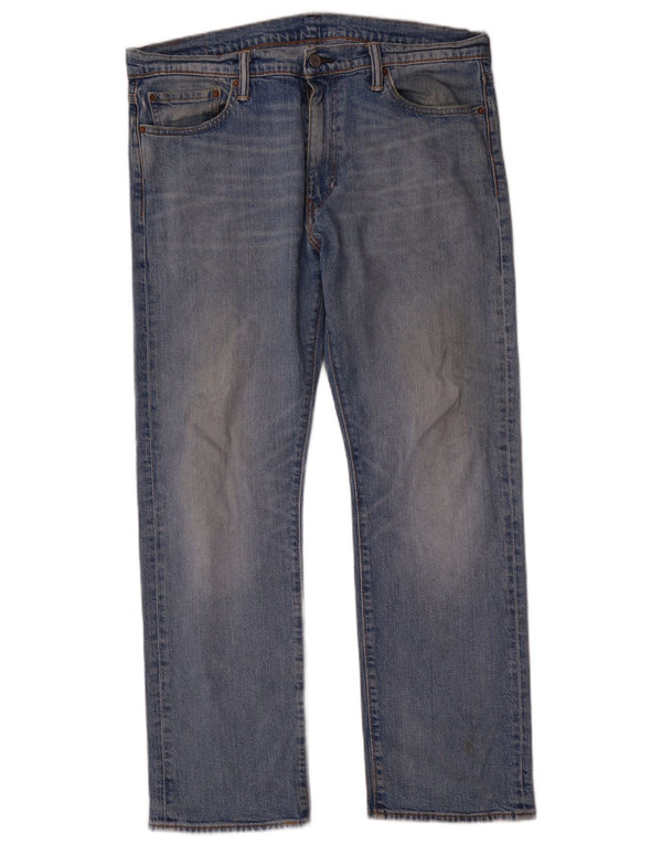 Levi's Mens 504 Straight Jeans W36 L30 Blue Cotton