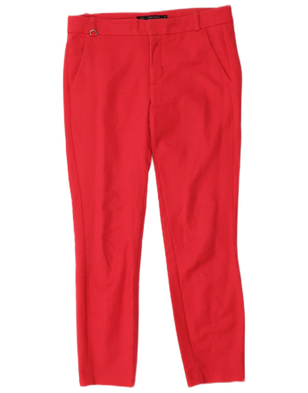 Zara Γυναικείο Slim παντελόνι Chino EU 34 2XS W24 L27 Ροζ βαμβακερό