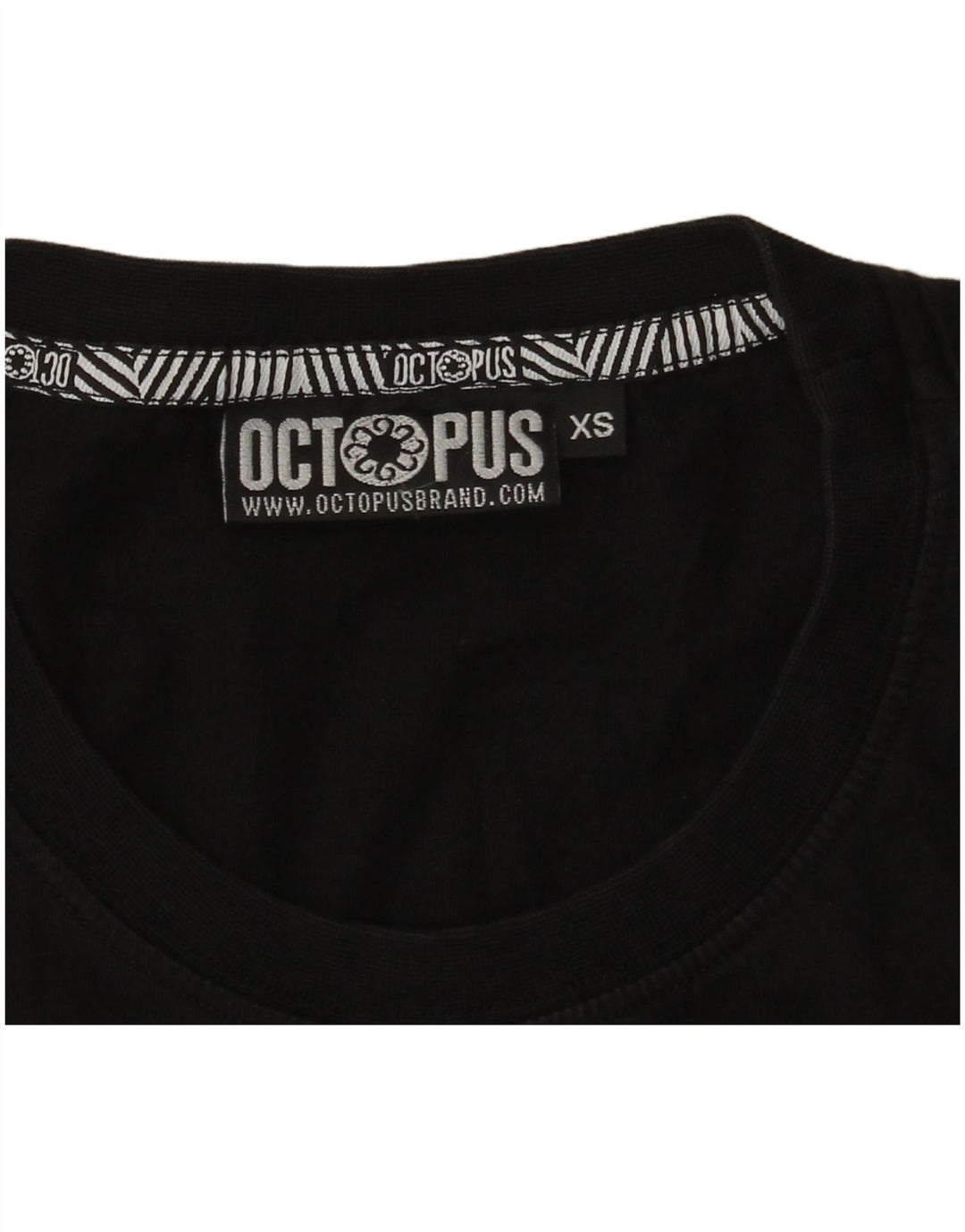 Ανδρικό γραφικό T-Shirt Octopus Top XS Black Geometric