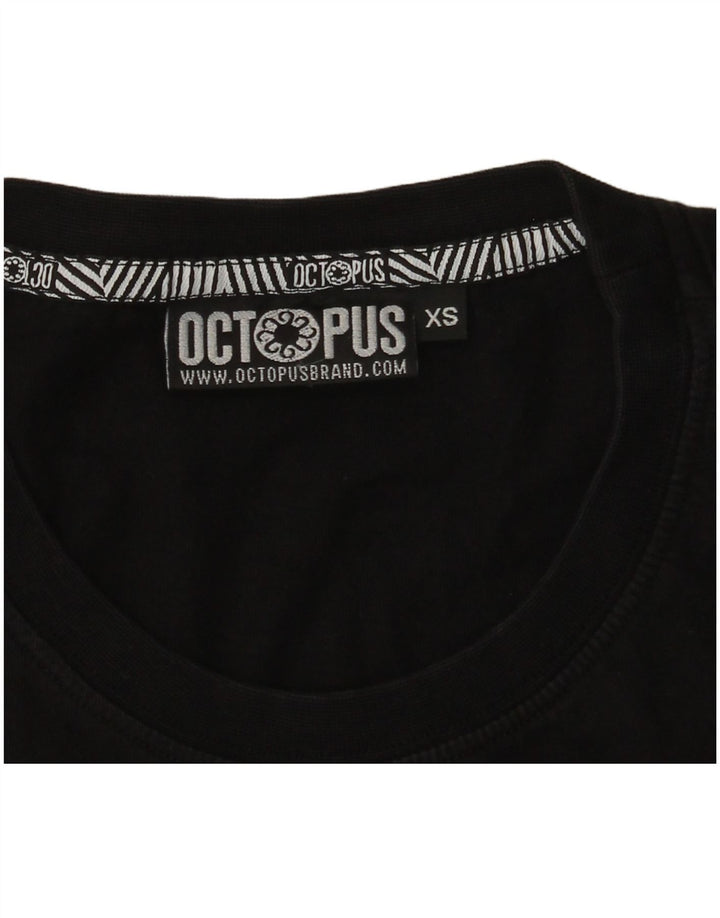 Ανδρικό γραφικό T-Shirt Octopus Top XS Black Geometric