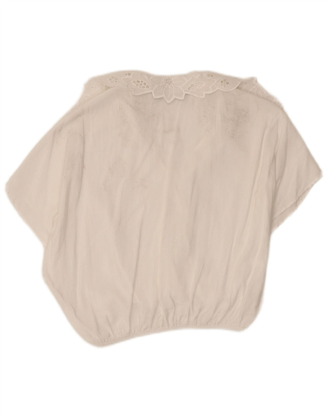 Zara Γυναικεία Μπλούζα Crop Top UK 10 Small White