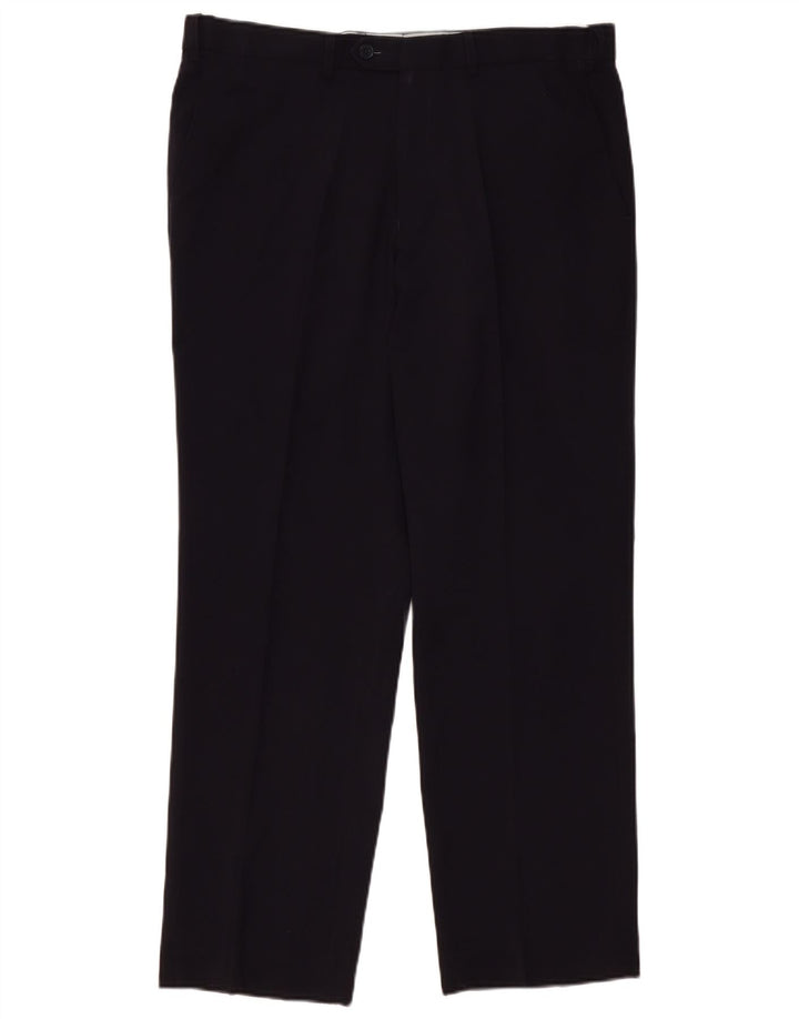 Marks & Spencer Ανδρικό ίσιο παντελόνι Chino W36 L31 Navy Blue Polyester
