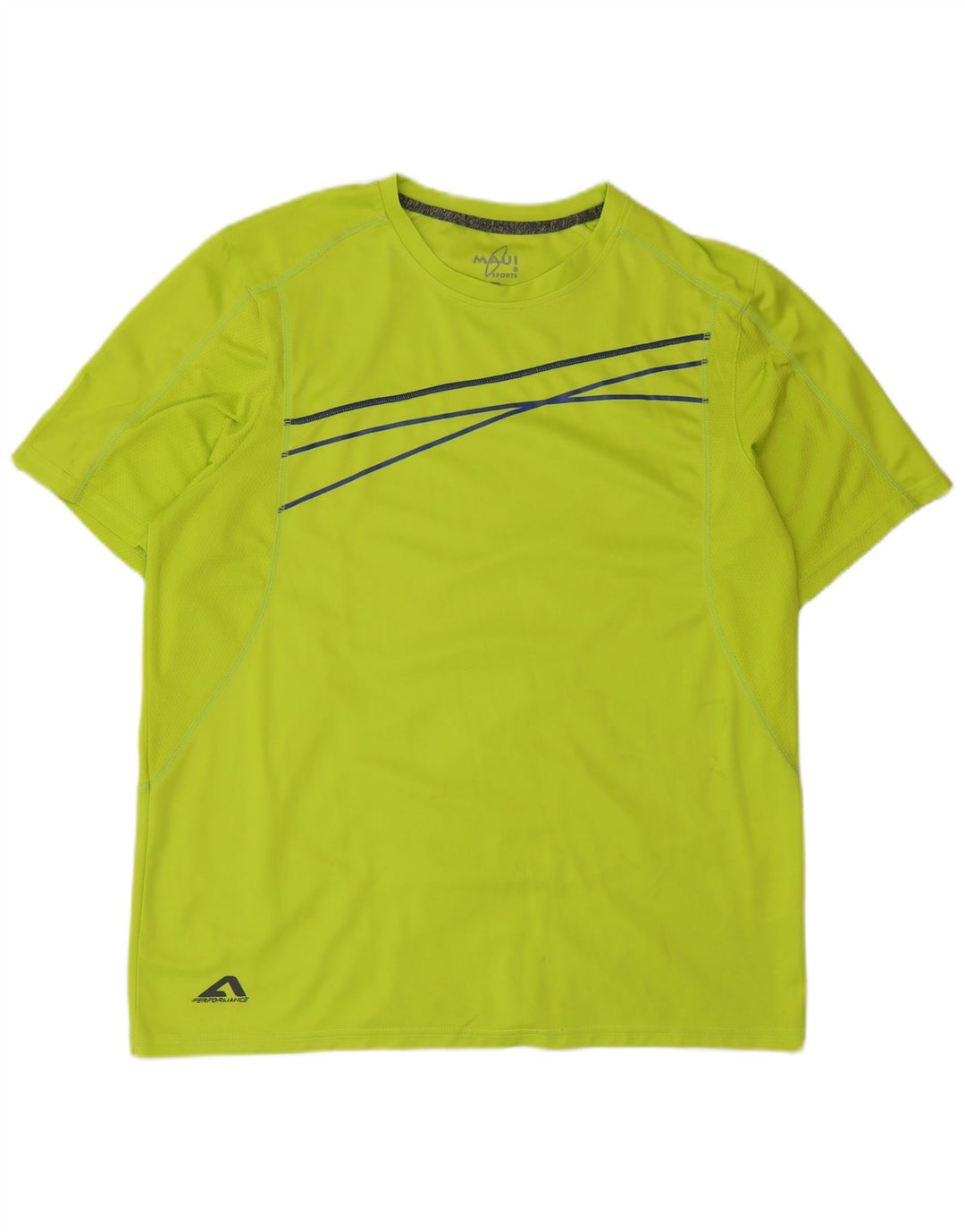 Maui Maui Ανδρικό T-Shirt Top XL Πράσινο ριγέ πολυεστέρα