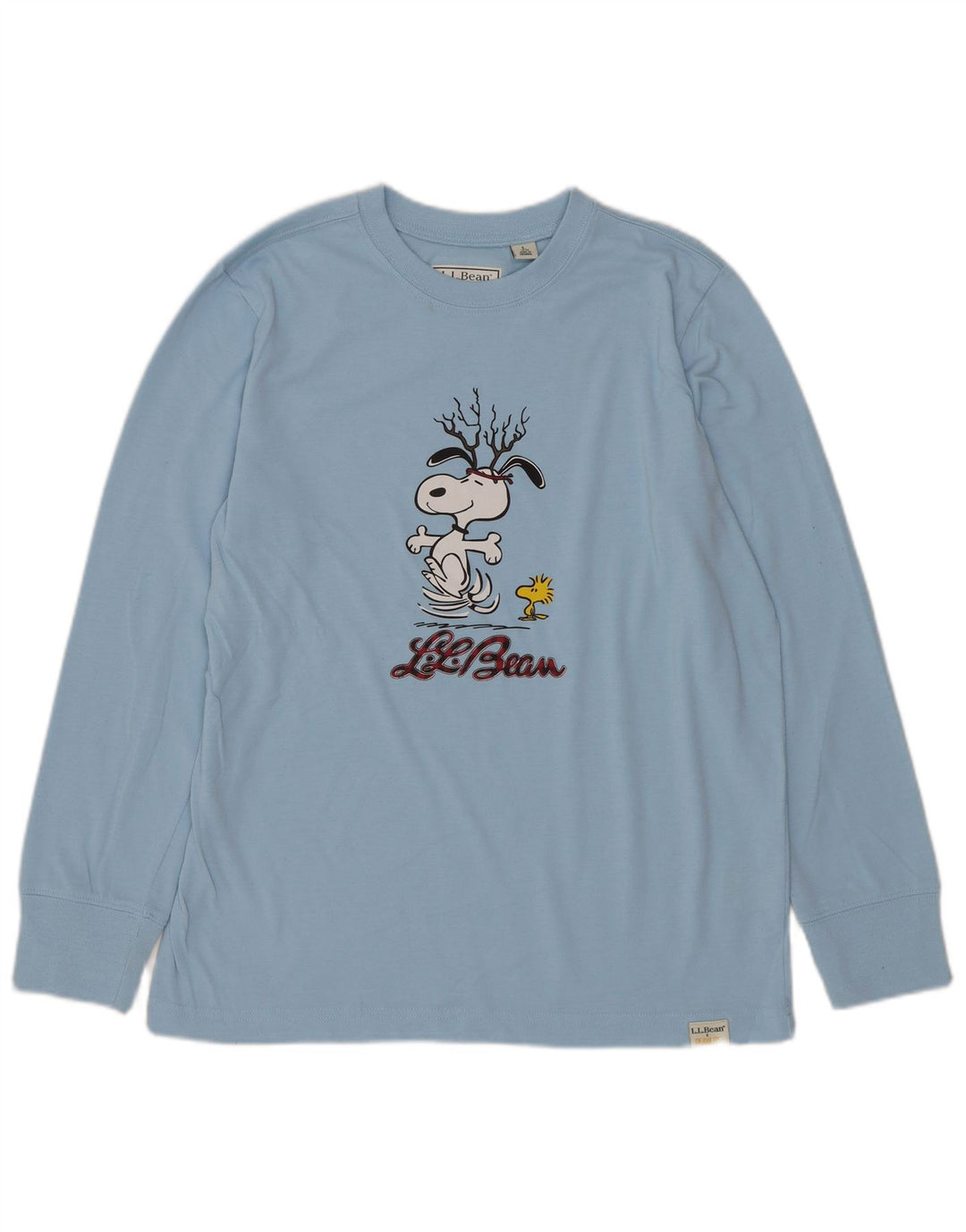 L.L.Bean Boys Peanuts Graphic Top Μακρυμάνικο 14-15 ετών Μεγάλο Μπλε