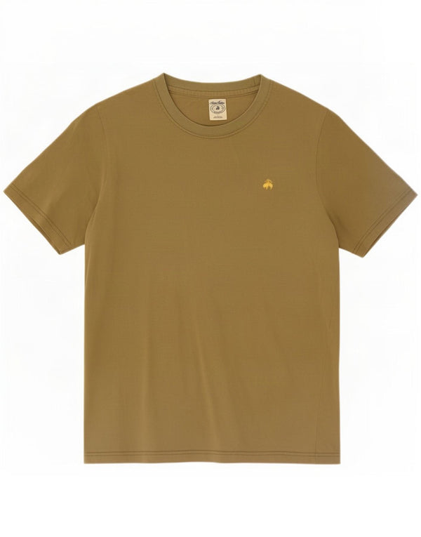 Brooks Brothers Mens T-Shirt Top Large Khaki Cotton