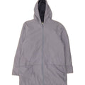 NIKE Womens Hooded Raincoat US 8/10 Medium Grey Nylon Vintage Nike and Second-Hand Nike from Messina Hembry 