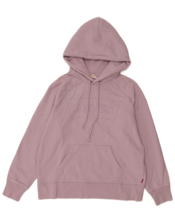 Γυναικείο Levi's Graphic Hoodie Jumper UK 6 XS Purple Cotton