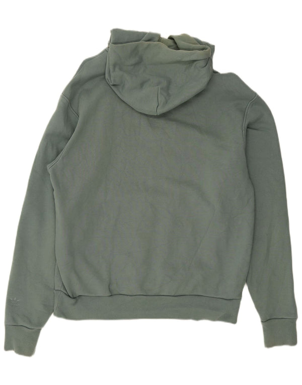 Adidas Mens Humanrace Graphic Hoodie Jumper Μεγάλο πράσινο βαμβακερό