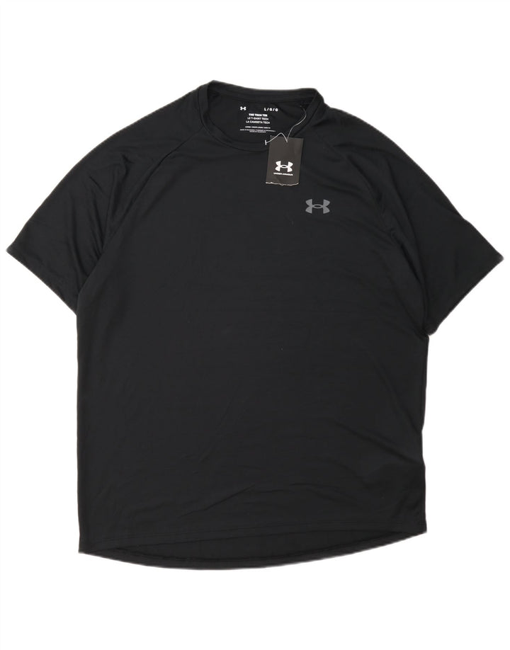 Under Armour Ανδρικό T-Shirt Top Large Μαύρο Πολυεστέρας