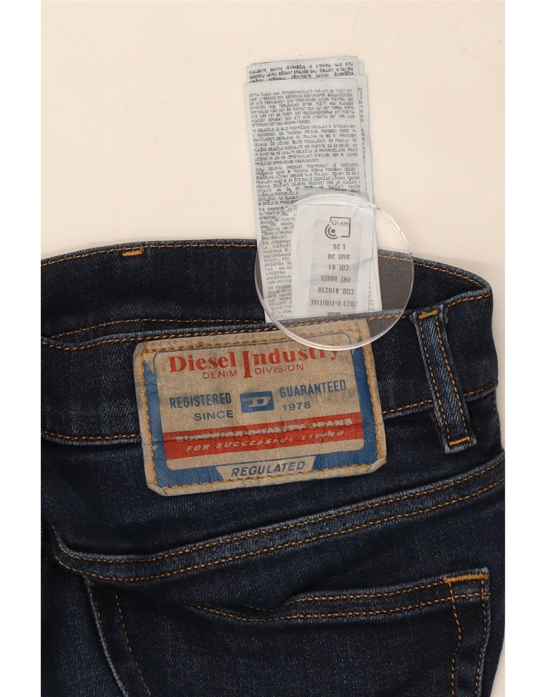 Diesel Γυναικείο Slim Jeans W30 L30 Navy Blue Cotton