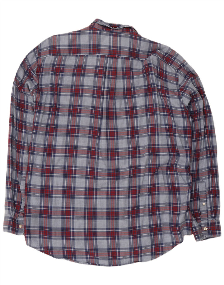 Ανδρικό πουκάμισο Gant XL Navy Blue Check Cotton
