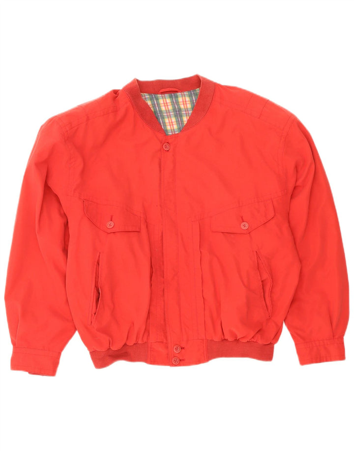 Vintage Ανδρικό Bomber Jacket UK 40 Large Red