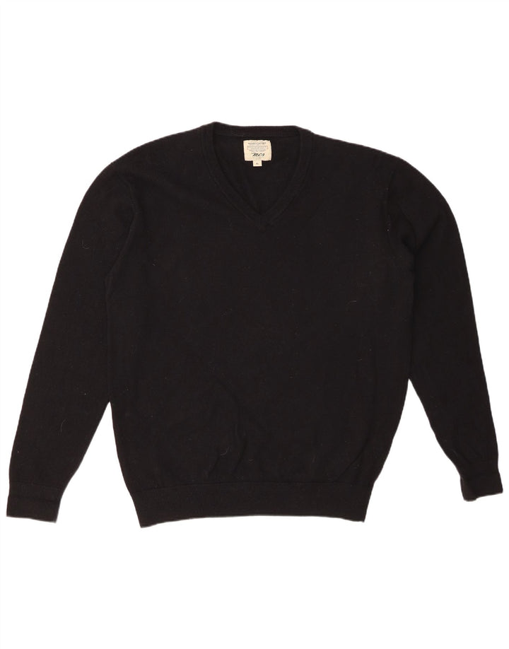 MARLBORO CLASSICS Ανδρικό πουλόβερ με λαιμόκοψη με V λαιμόκοψη XL μαύρο μάλλινο