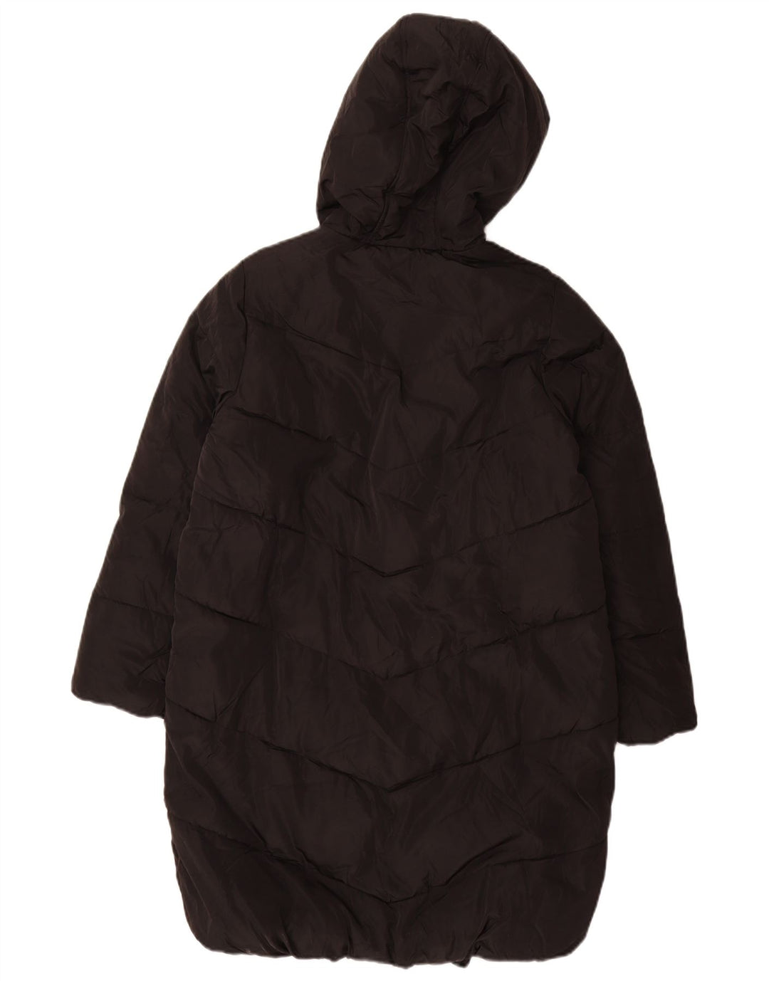 Marks & Spencer Girls Hooded Podded Coat 11-12 Years Black Polyester