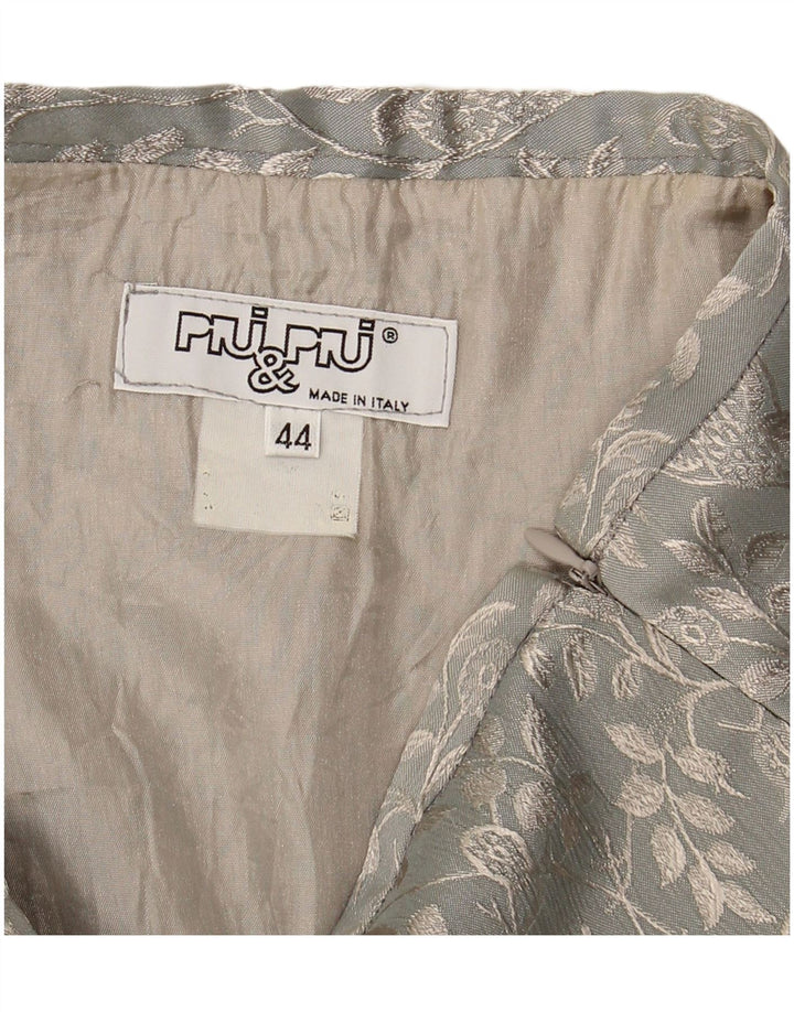 PIU & PIU Γυναικεία μίνι φούστα IT 44 Medium W28 Grey Floral