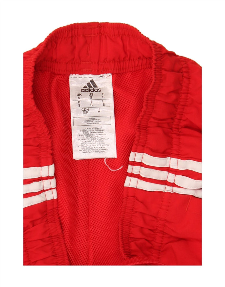 ADIDAS Mens Sport Shorts Small Red Polyester Vintage Adidas and Second-Hand Adidas from Messina Hembry 