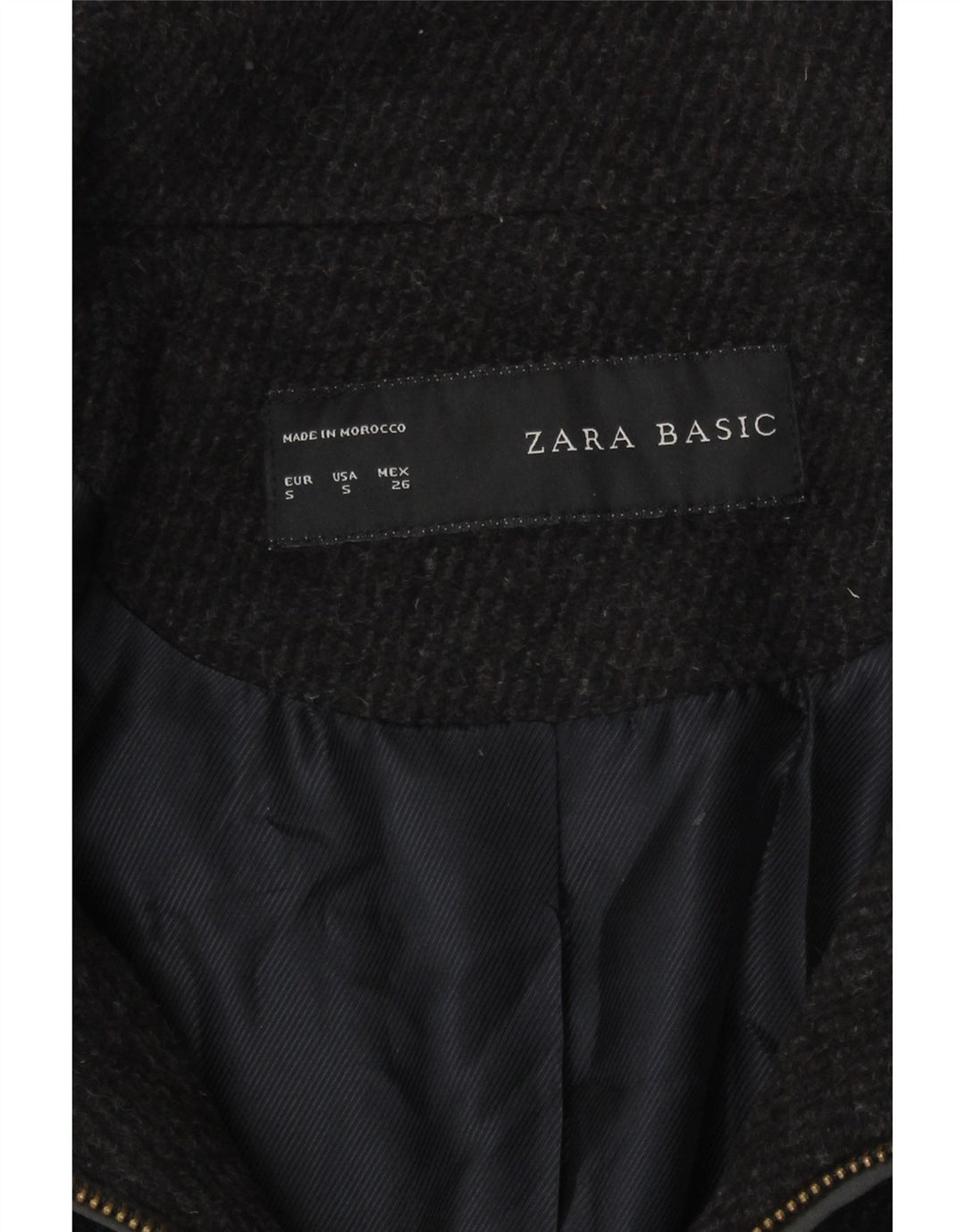 Zara Γυναικείο Παλτό UK 10 Small Grey