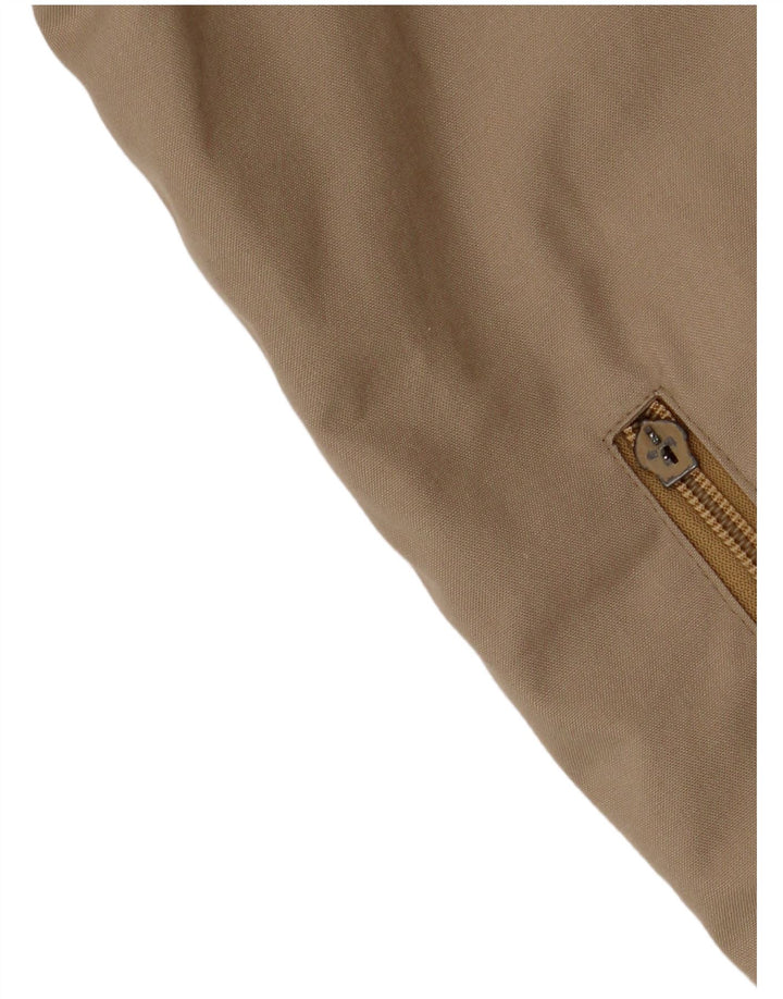 VINTAGE Γυναικείο Bomber Jacket UK 14 Large Beige