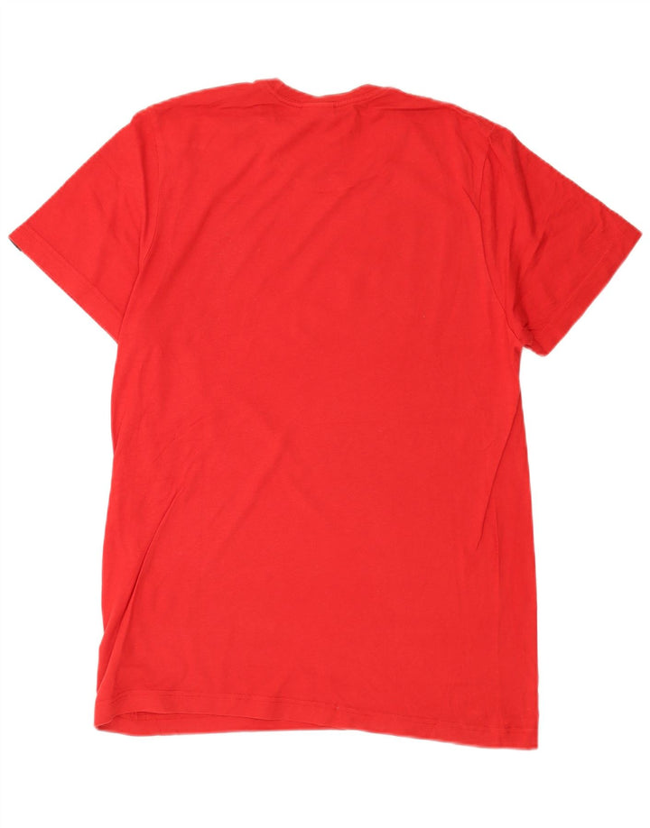 Ανδρικό γραφικό T-Shirt Adidas Top Μικρό κόκκινο βαμβακερό