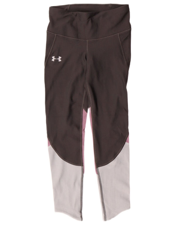Γυναικεία κολάν θερμότητας UNDER Armour UK 8 Small Grey Colourblock