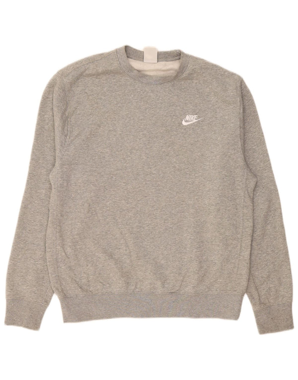 Ανδρικό φούτερ Nike Jumper, μεσαίο γκρι βαμβακερό