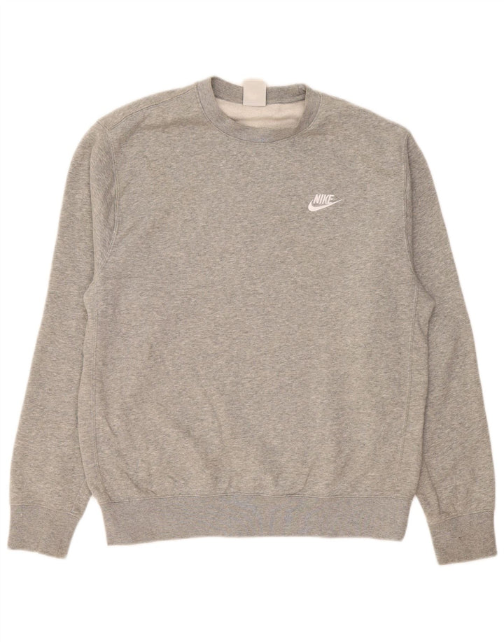 Ανδρικό φούτερ Nike Jumper, μεσαίο γκρι βαμβακερό
