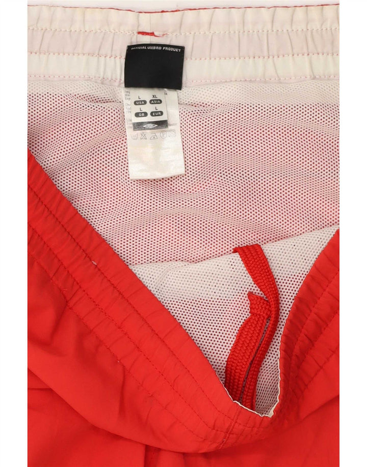 Ανδρικό σορτς κολύμβησης Umbro μεγάλο κόκκινο πολυεστέρα