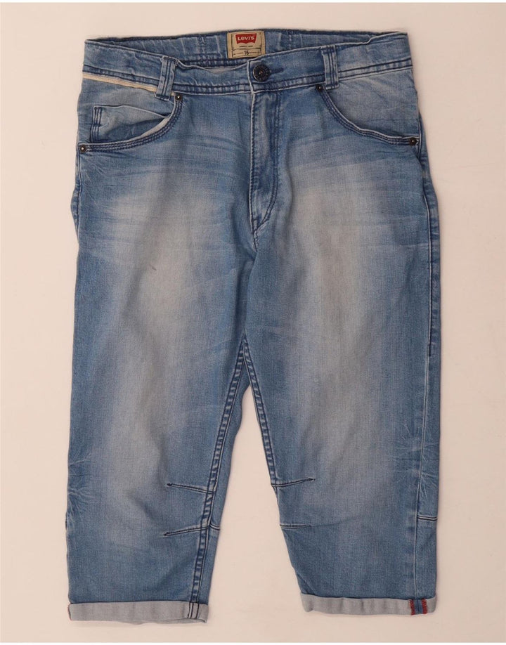 Levi's Boys Capri Jeans 15-16 ετών W30 L16 Μπλε βαμβακερό