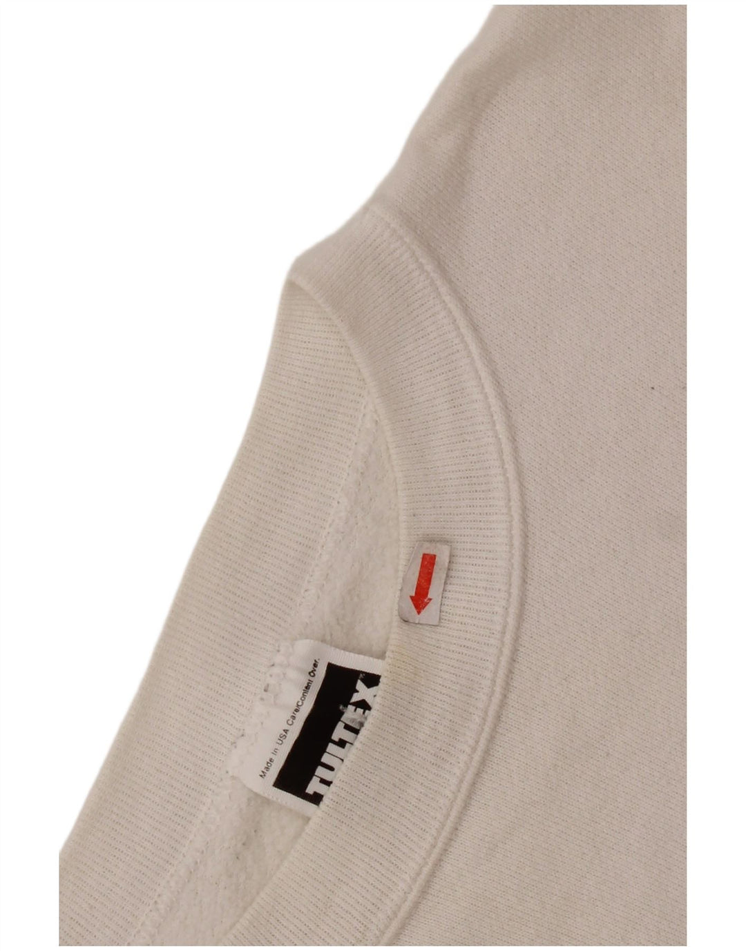 TULTEX Γυναικείο Φούτερ γραφικό Jumper UK 16 μεγάλο λευκό βαμβακερό