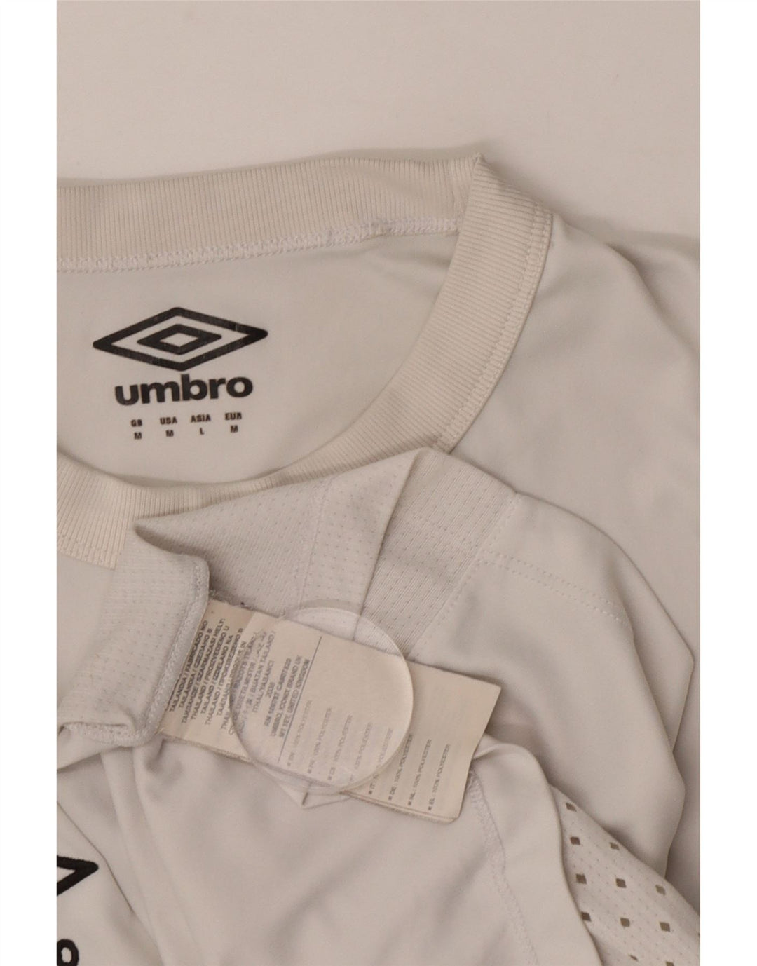 Γραφικό μπλουζάκι Umbro Ανδρικό Brisbane Roar FC Κορυφαίο μεσαίο λευκό πολυεστέρα