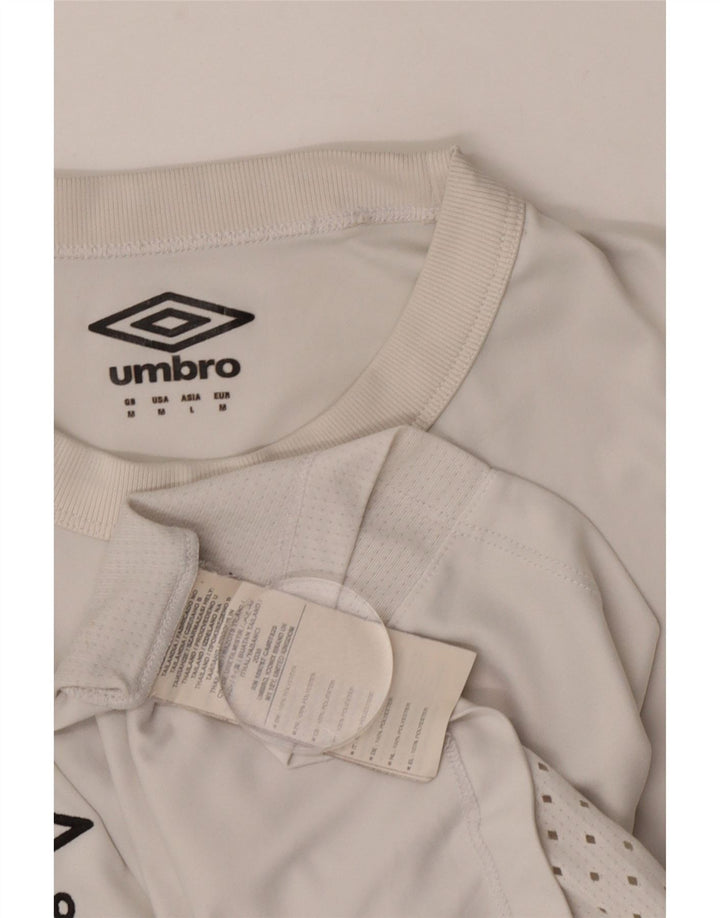Γραφικό μπλουζάκι Umbro Ανδρικό Brisbane Roar FC Κορυφαίο μεσαίο λευκό πολυεστέρα