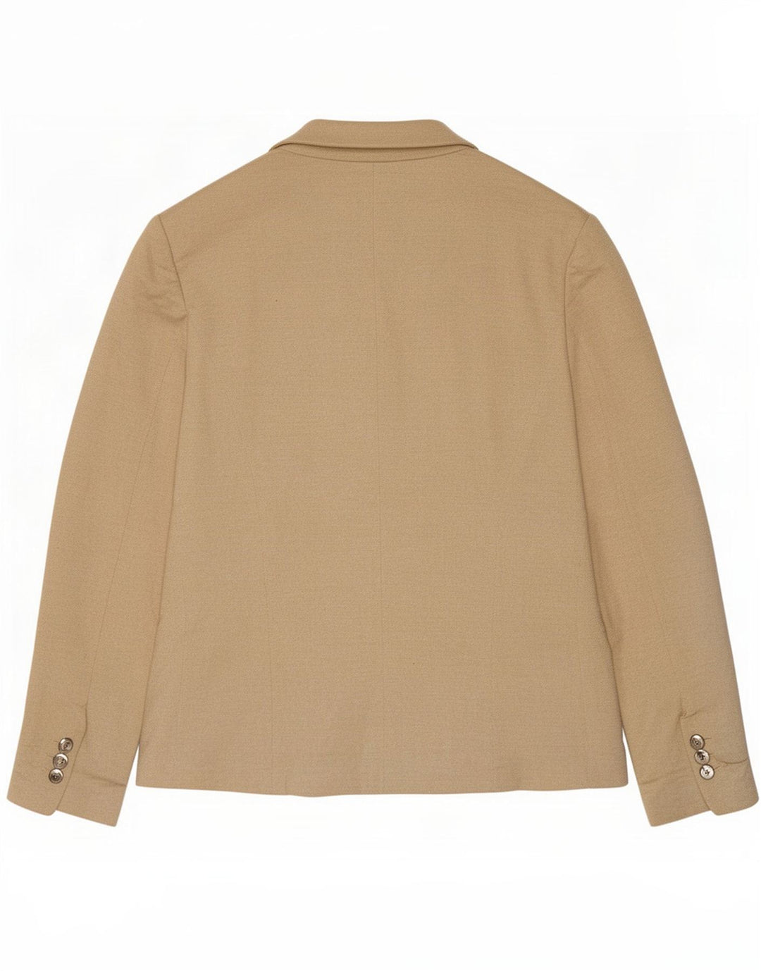 Zara γυναικείο σακάκι 1 κουμπιού σακάκι UK 18 XL μπεζ με φλύκταινες πολυεστέρα