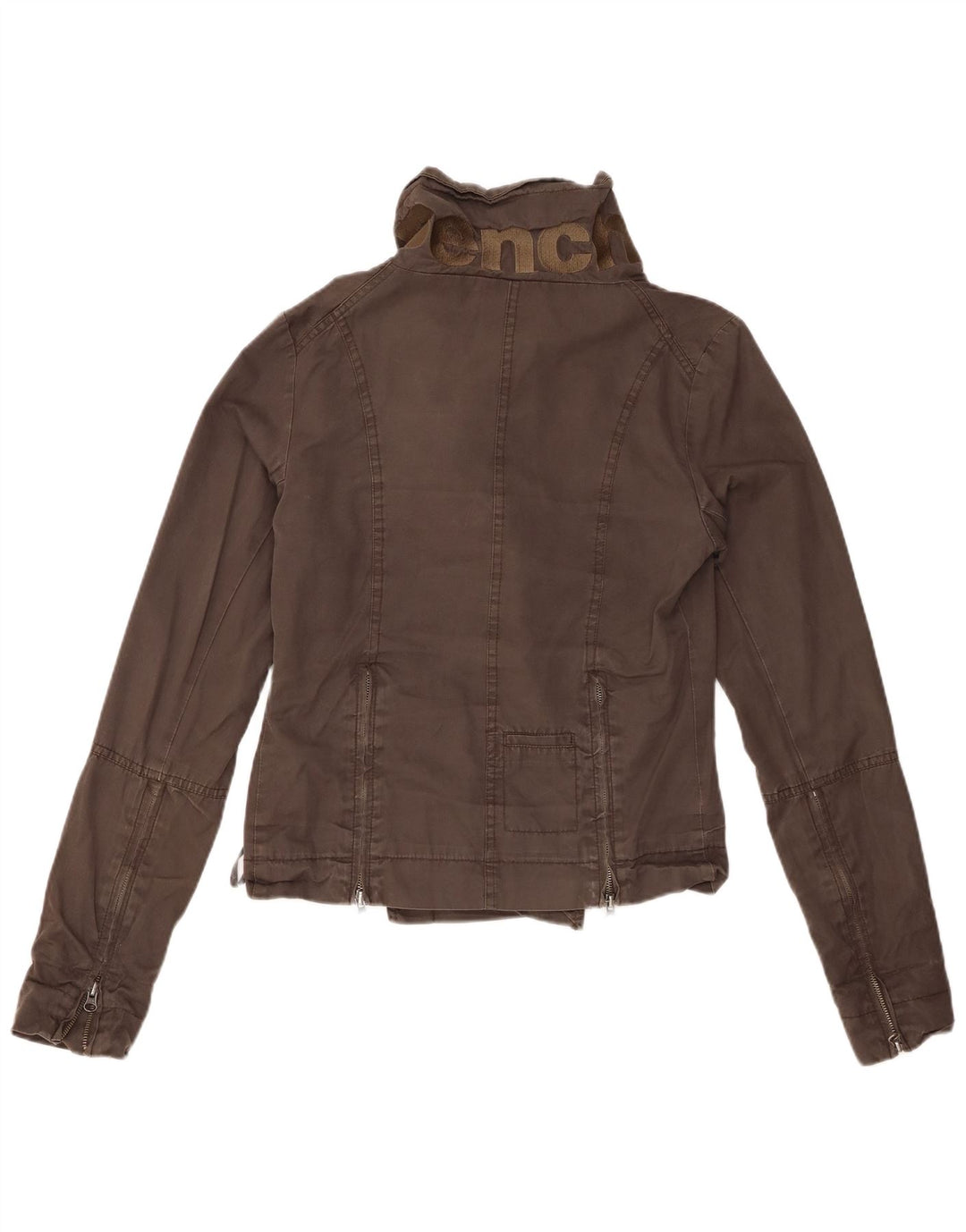 BENCH Γυναικείο Bomber Jacket UK 10 Small Brown Βαμβακερό