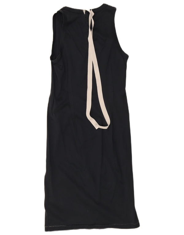 Dolce & Gabbana γυναικείο αμάνικο μπλουζάκι UK 8 Small Navy Blue από βαμβάκι