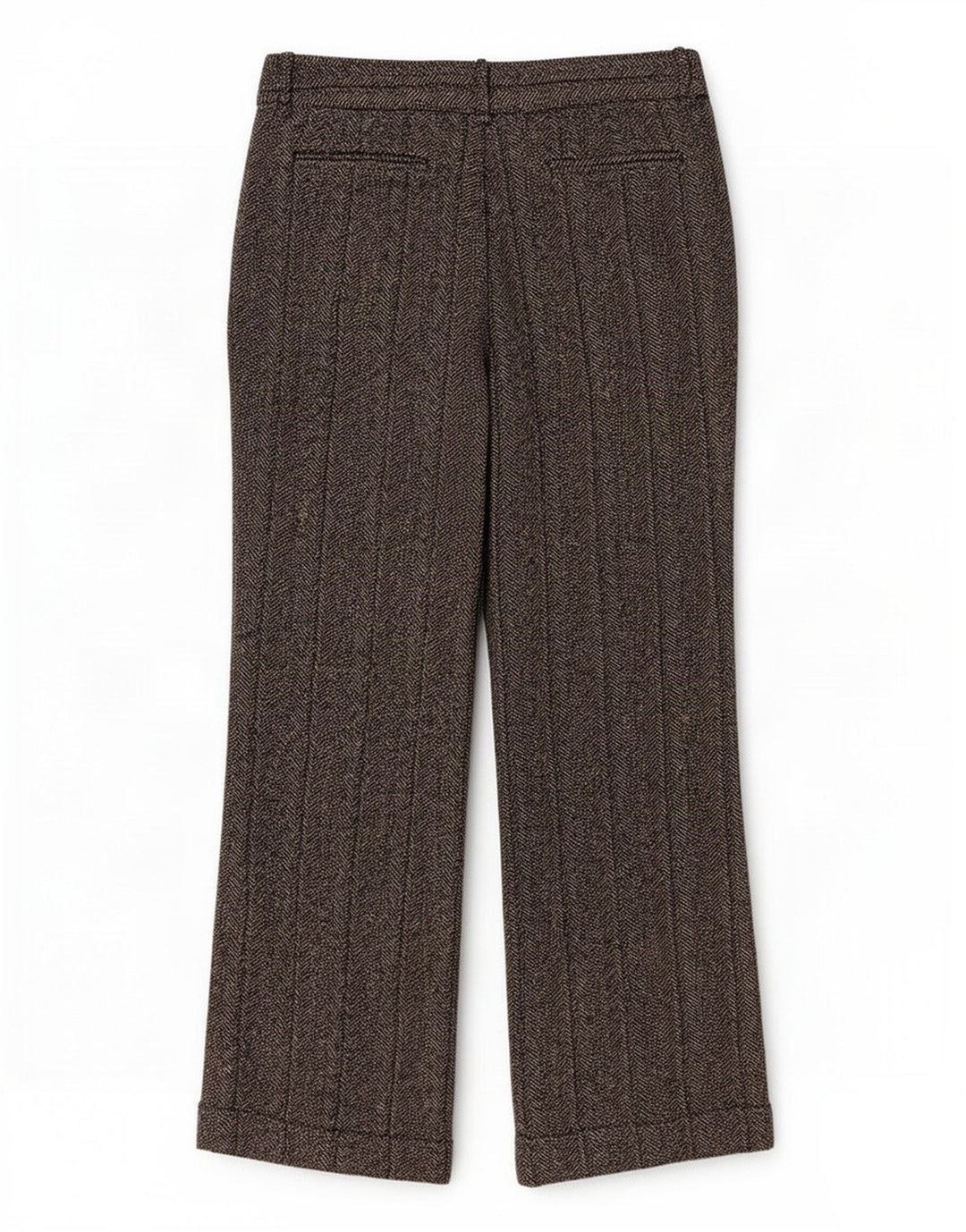 Zara Γυναικείο Bootcut Casual Παντελόνι EU 40 Medium W30 L30 Grey Ψαροκόκκαλο