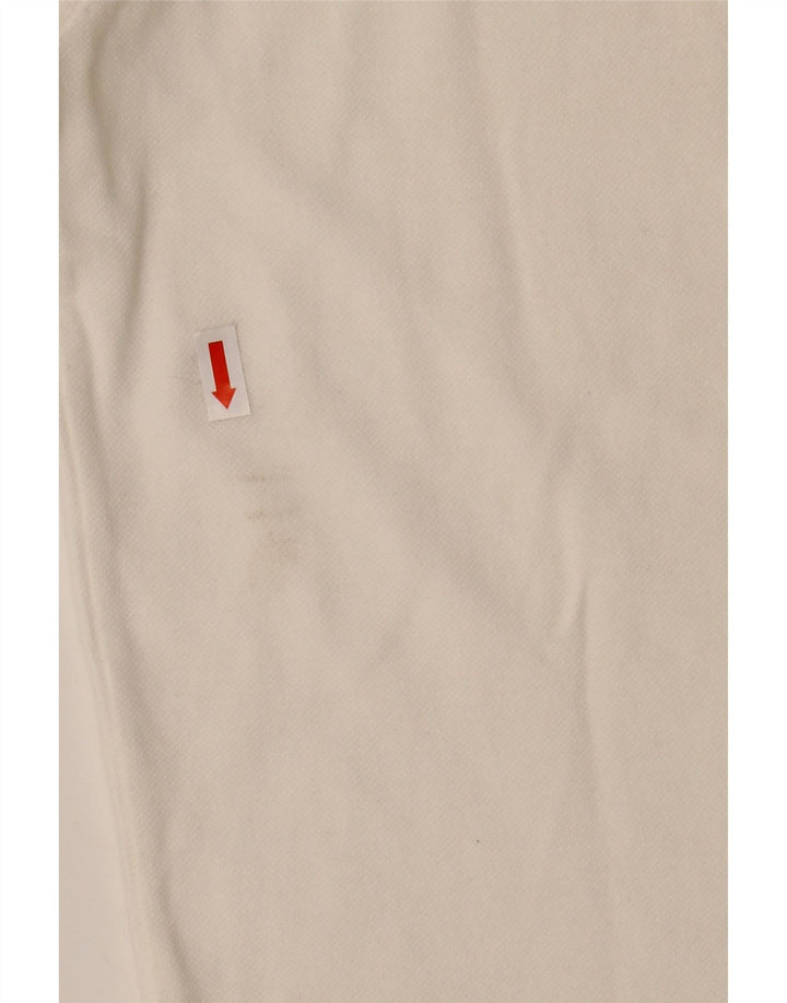 FRED PERRY Girls Polo πουκάμισο 11-12 ετών Μεγάλο λευκό βαμβακερό