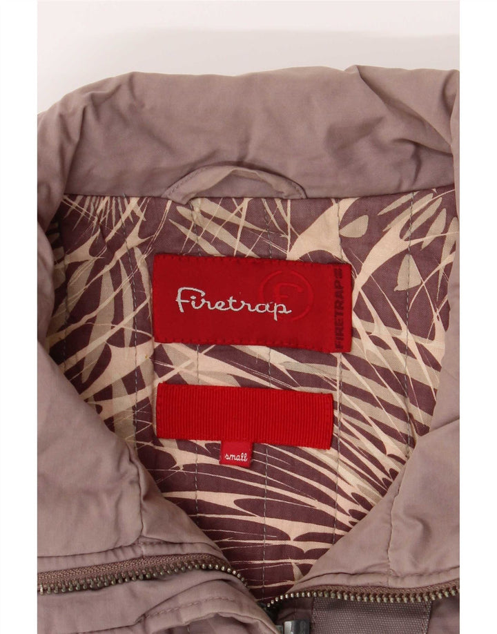 Firetrap Γυναικείο Bomber Jacket UK 10 Small Grey Cotton