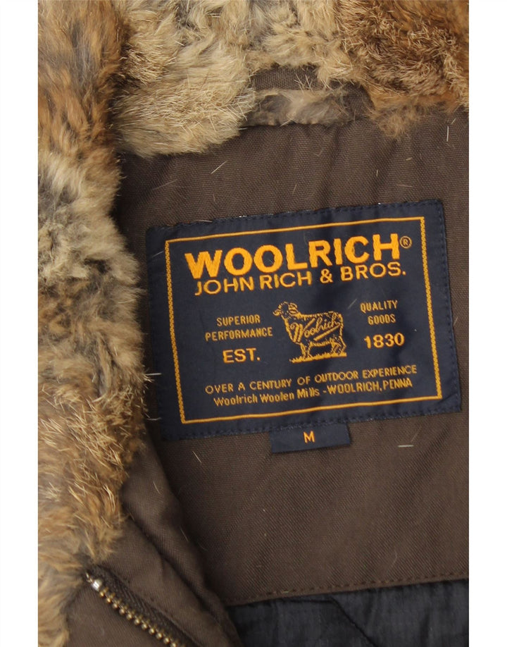 Woolrich Womens Military Gilet UK 12 Medium Brown