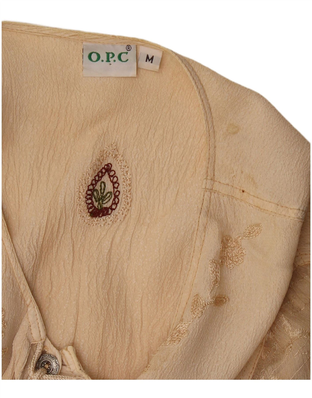 O.P.C Γυναικεία Μπλούζα Τοπ UK 14 Medium Beige Floral Viscose