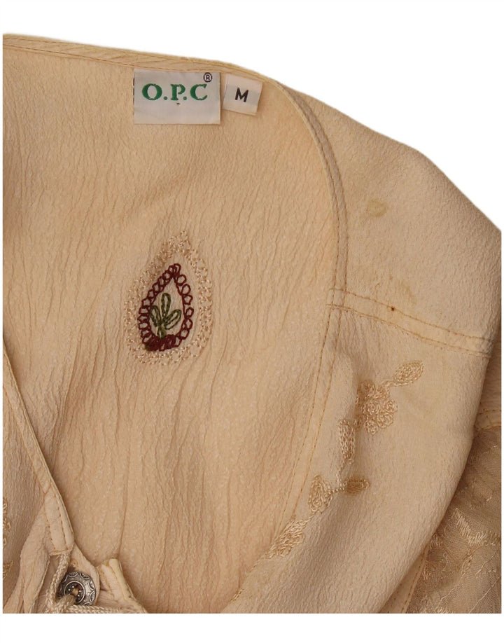 O.P.C Γυναικεία Μπλούζα Τοπ UK 14 Medium Beige Floral Viscose