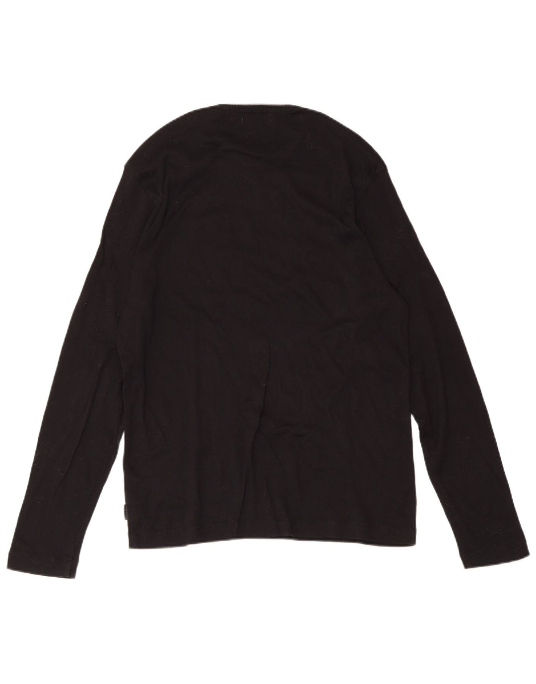 Calvin Klein Ανδρικό πουλόβερ με λαιμόκοψη, μεσαίο μαύρο βαμβακερό