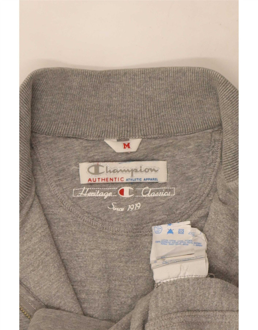 Champion Womens Heritage Classics αθλητική φόρμα Top Jacket UK 12 Medium Grey