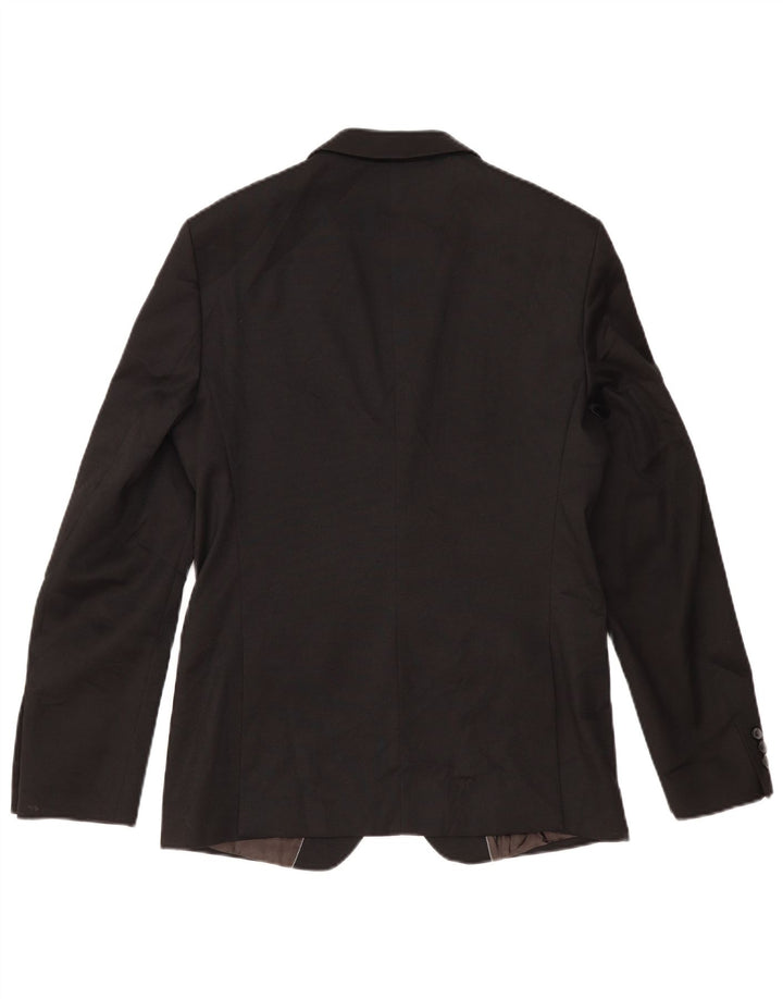 ZARA Ανδρικό σακάκι σακάκι με 2 κουμπιά EU 48 Μεσαίο μαύρο πολυεστέρα