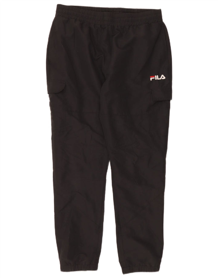 Fila Ανδρική φόρμα Cargo Παντελόνι Joggers Μεγάλο Μαύρο Πολυεστέρα