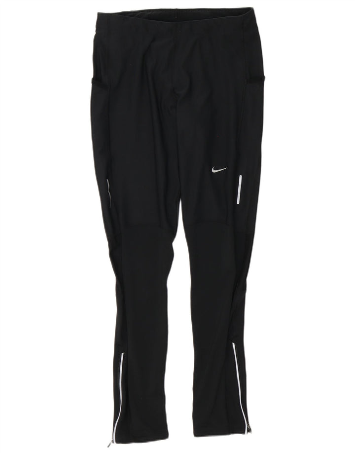 Γυναικείο κολάν τρεξίματος Nike UK 14 μεγάλο μαύρο πολυεστέρα