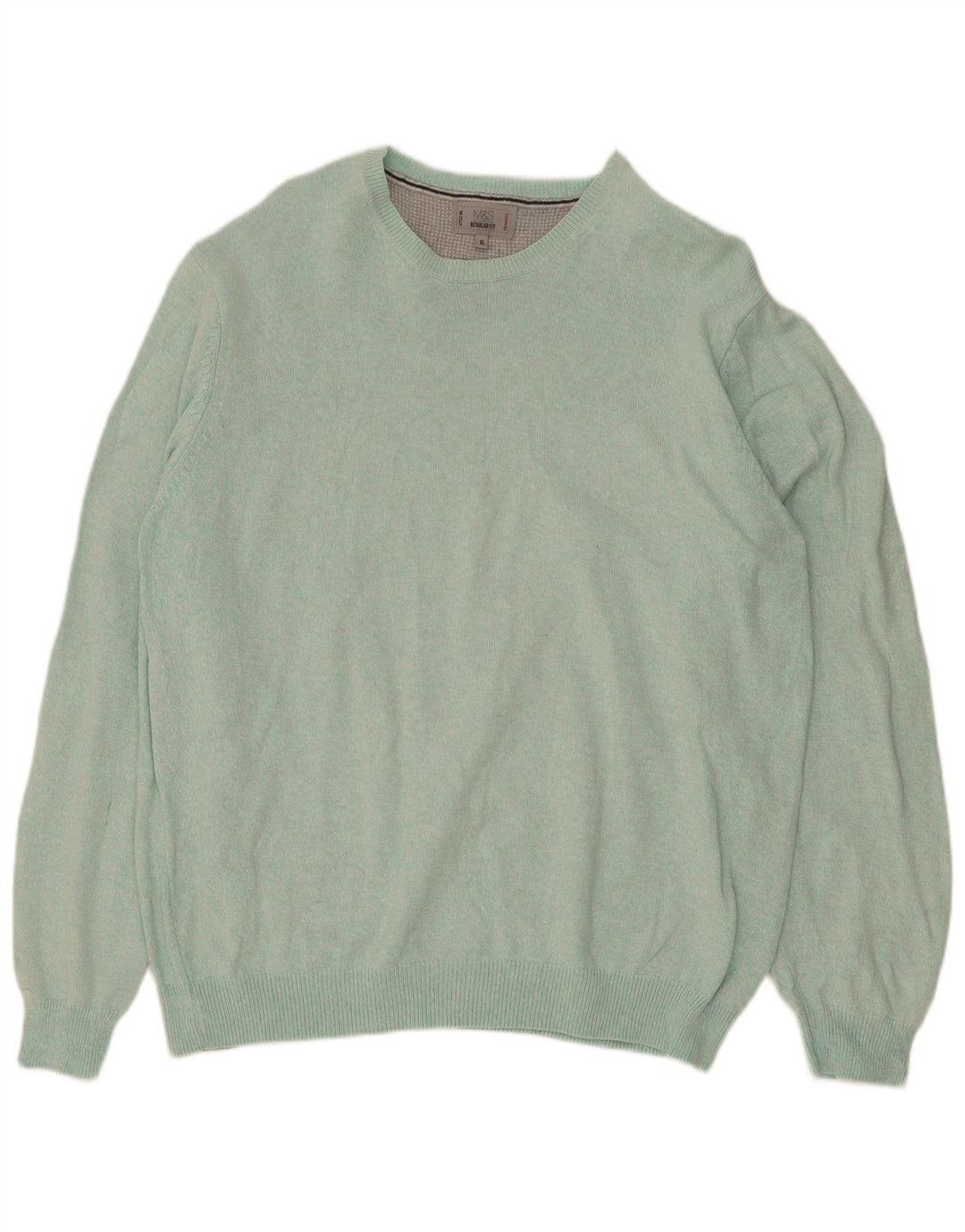 Ανδρικό πουλόβερ Marks & Spencer Regular Fit Crew Neck Jumper XL Blue
