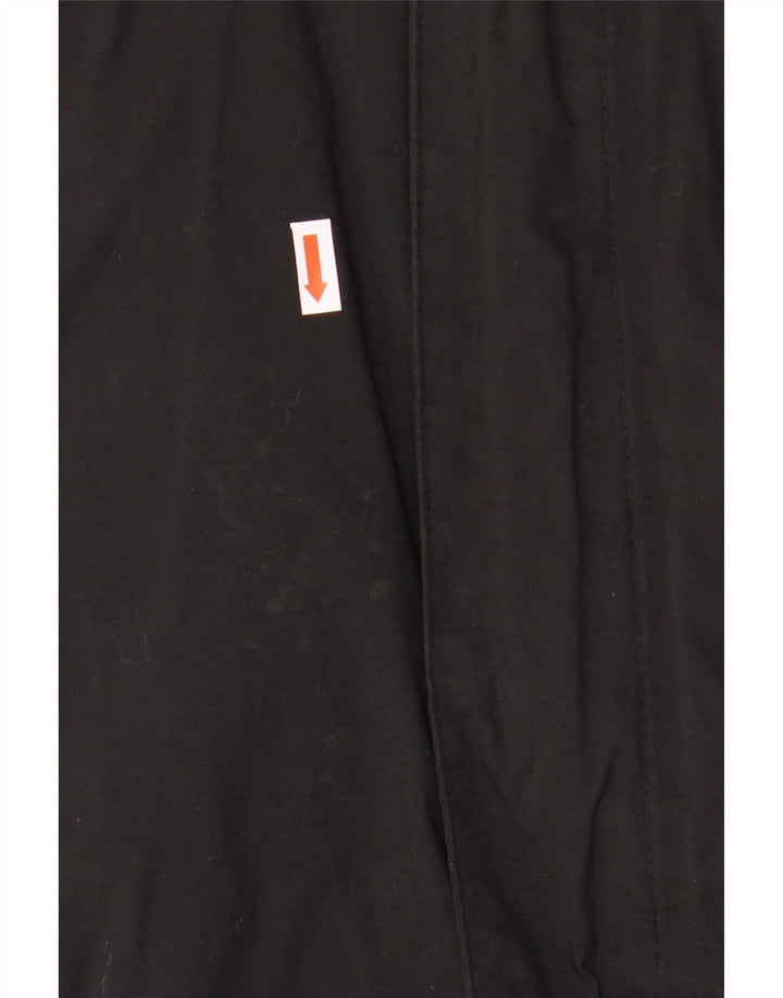 HELLY HANSEN Γυναικείο παλτό αντιανεμικό με κουκούλα UK 16 μεγάλο μαύρο πολυαμίδιο
