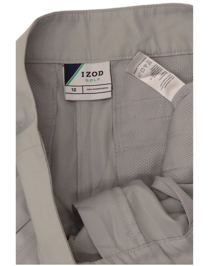 Izod Γυναικείο Σορτς Γκολφ Chino US 12 Large W36 Γκρι Πολυεστέρας